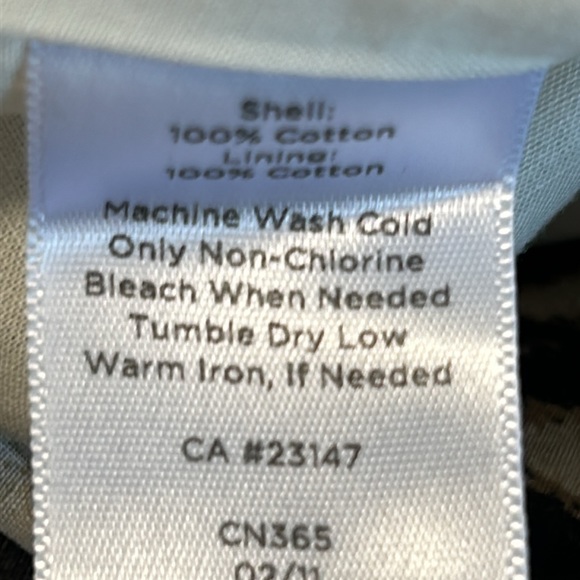 Talbots Animal Print 100% Cotton Fit & Flare Pleated Fully Lined Skirt Sz 16 - Picture 7 of 7